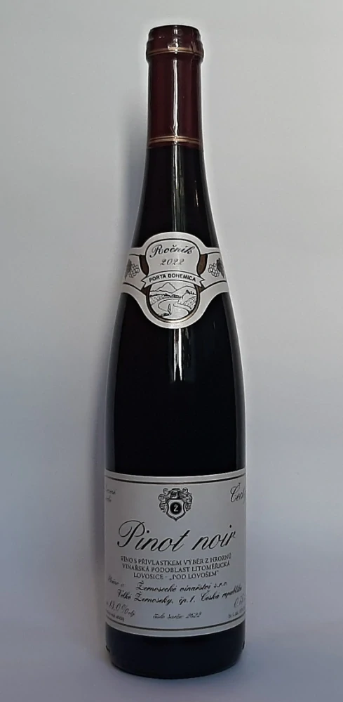 Pinot Noir Výběr z hroznů 2022 - Vinařství Velké Žernoseky