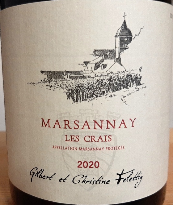 Marsannay 2020 Les Crais - Gilbert et Christine Felettig