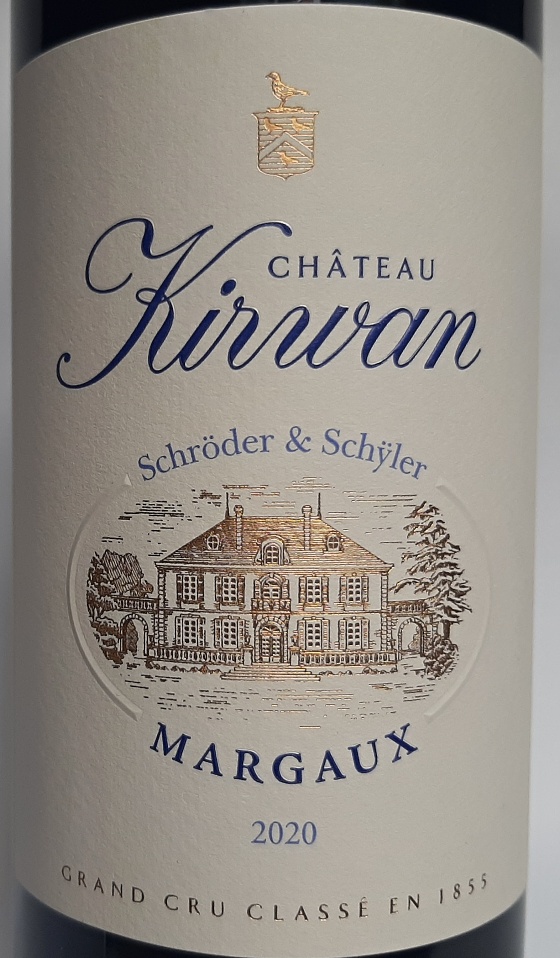 Chateau Kirwan 2020 GCC 3eme - Margaux