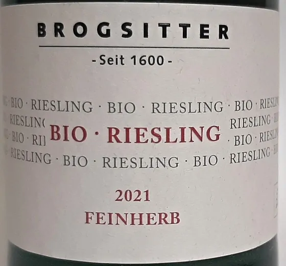 Riesling Feinherb BIO 2021 Mosel - Brogsitter