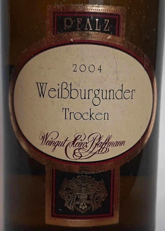 Weisburgunder trocken 2004 Pfalz - Weingut Heinz Pfaffmann