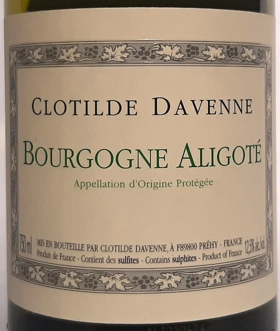 Bourgogne Aligoté 2023 - Clotilda Davenne