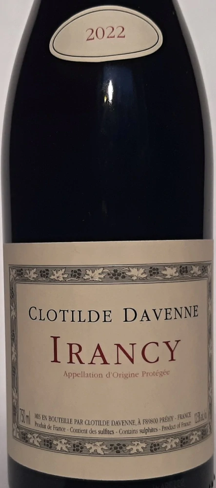 Irancy 2022 - Clotilda Davenne
