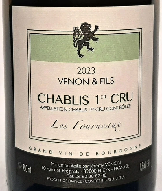 Chablis 1er Cru Fourmeaux 2023 - Jérémy Venon