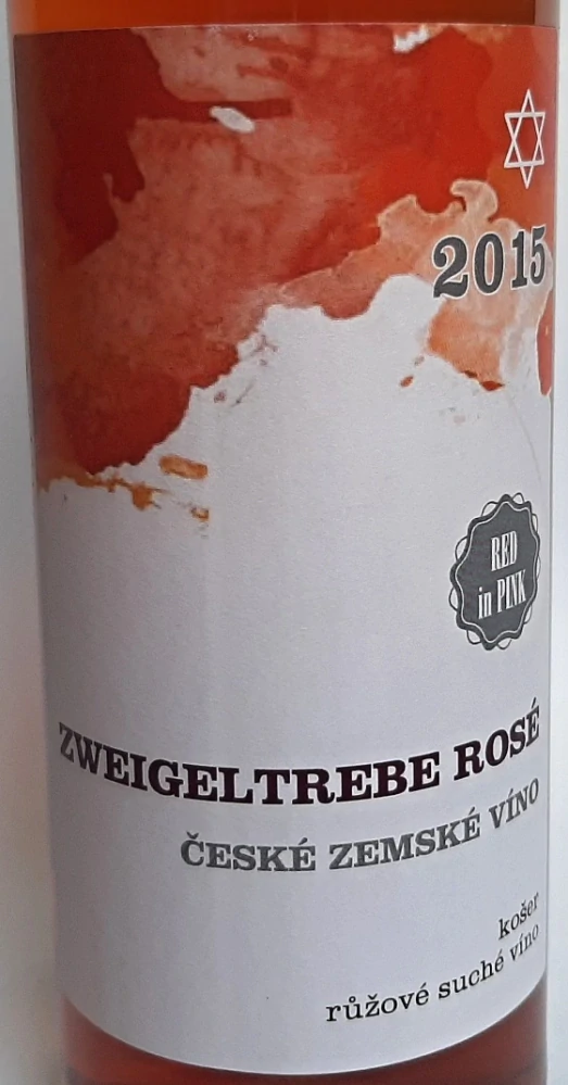 Zweigeltrebe ROSÉ KOŠER zemské víno 2015 MOŠE - České vinařství Chrámce