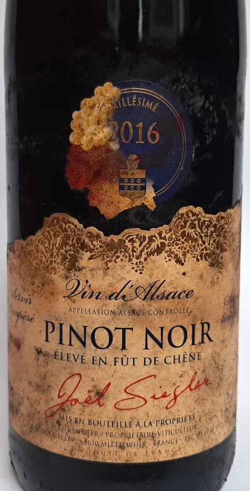 Pinot Noir Barriques 2019 AOC - Joel Siegler