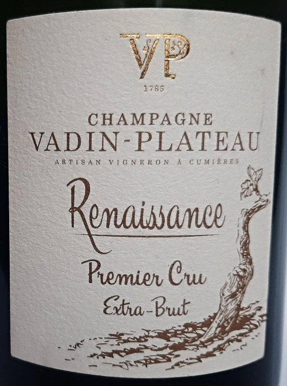 Champagne Vadin – Plateau Premier Cru Extra Brut Renaissance - Vadin – Plateau