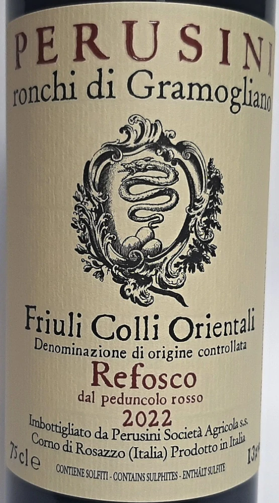 Refosco dal Peduncolo Rosso DOC 2022 - Perusini