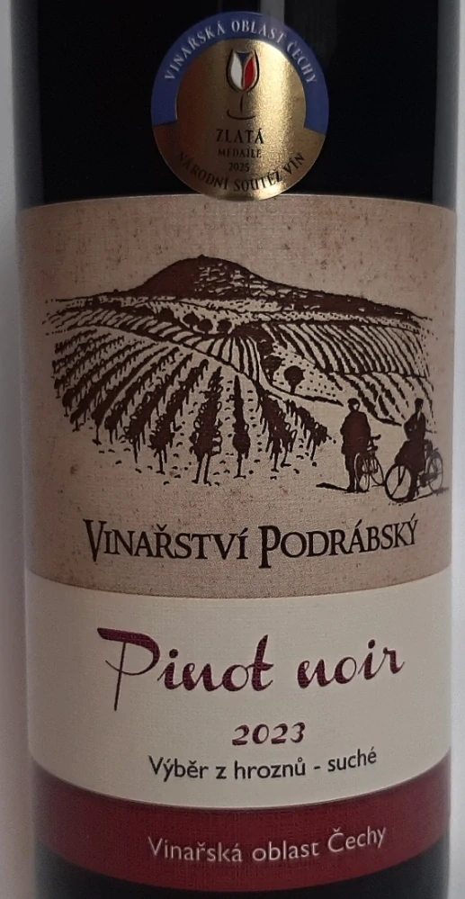 Pinot Noir výběr z hroznů 2023 - Vinařství Podrábský