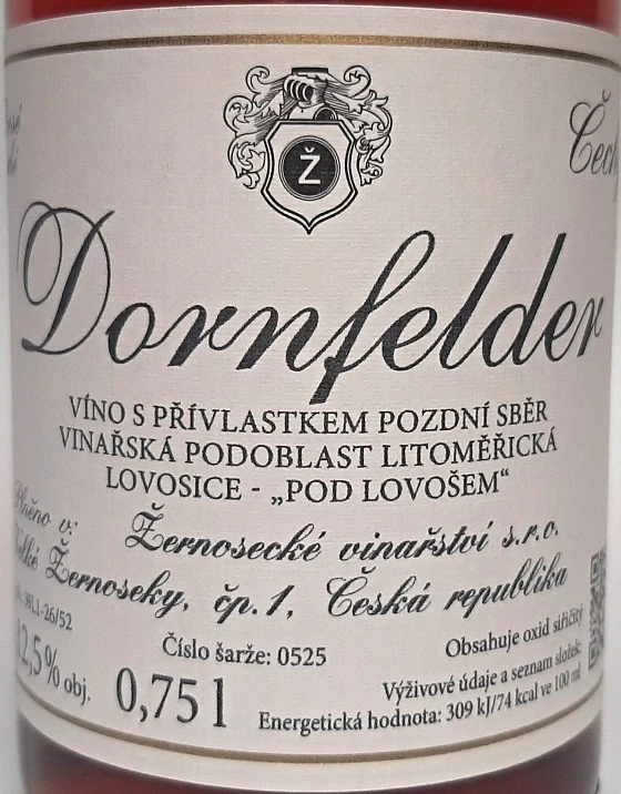 Rosé Dornfelder PS 2025 - Vinařství Velké Žernoseky