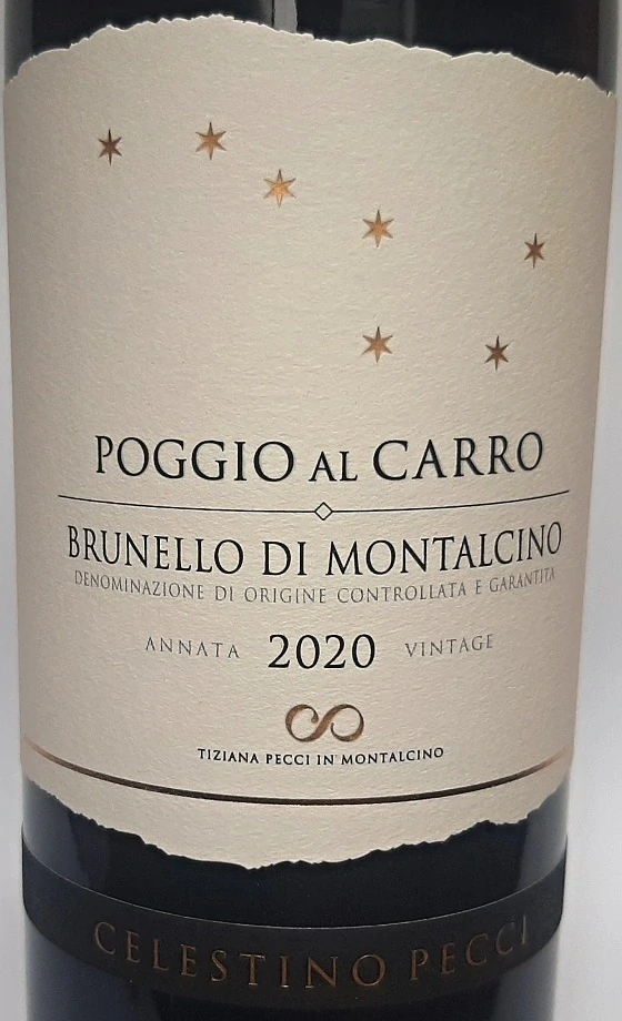 Brunello di Montalcino 2020 DOCG Poggio al Carro - Celestino Pecci