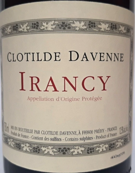 Irancy AOP 2024 - Clotilda Davenne