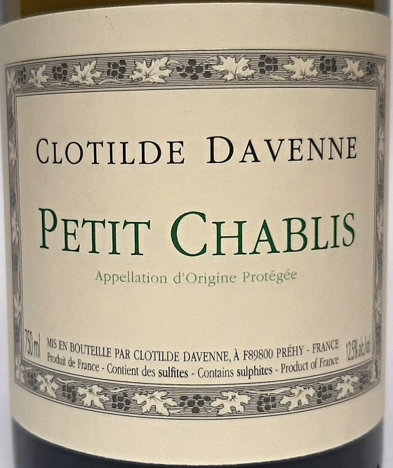 Petit Chablis 2024 - Clotilda Davenne