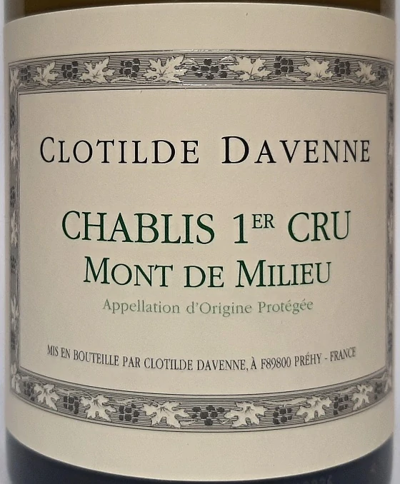 Chablis 1er Cru Mont de Milieu 2024 - Clotilda Davenne