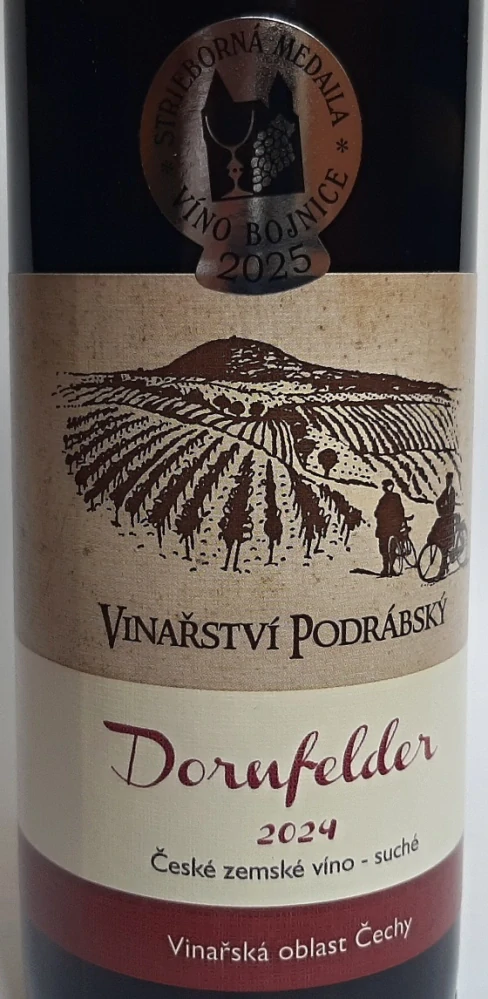 Dornfelder zemské víno 2024 - Vinařství Podrábský