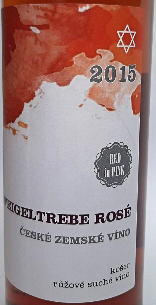 Zweigeltrebe ROSÉ KOŠER zemské víno 2015 MOŠE - České vinařství Chrámce