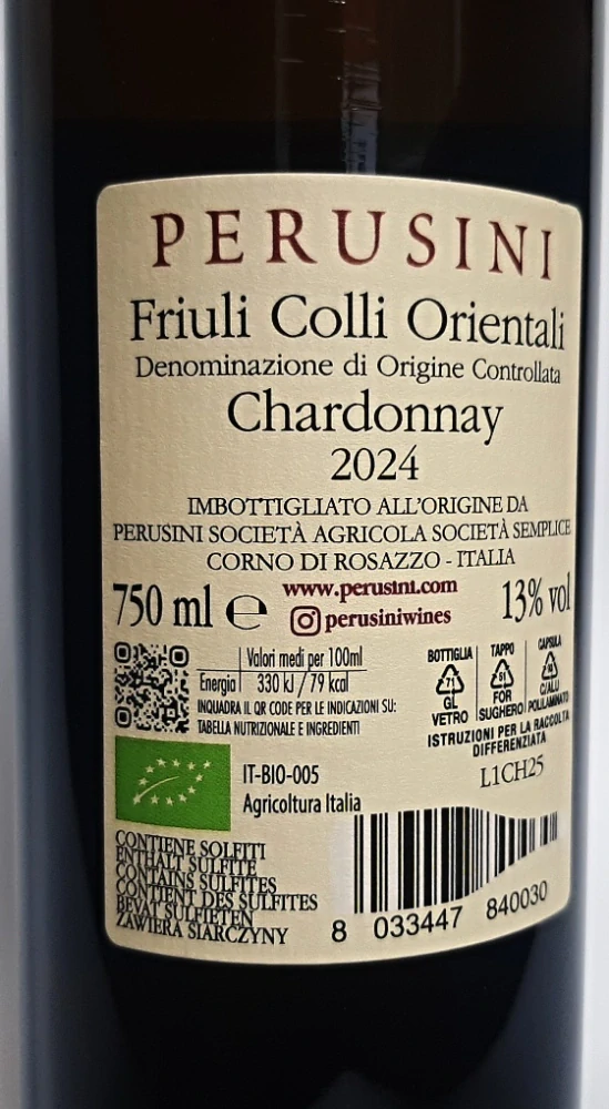 Chardonnay DOC 2024 - Perusini
